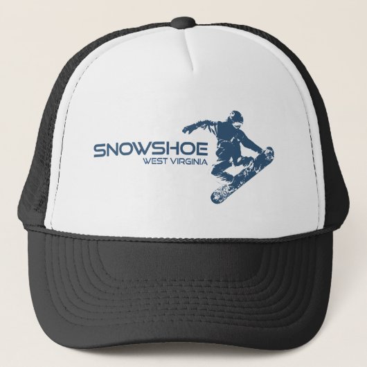 Casquette Snowshoe Mountain West Virginia Snowboarder (Devant)