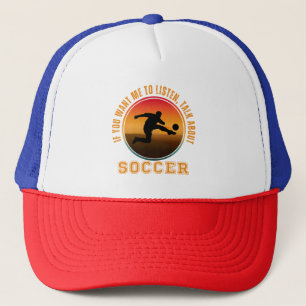 Casquette Soccer drôle dire Vintage Joueur Silhouette