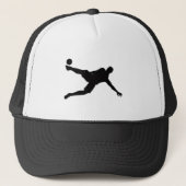 Casquette Soccer Player Silhouette hat Design (Devant)