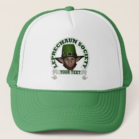 Casquette Société leprechaun personnalisée Saint Patrick's d (Devant)