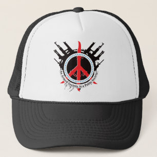 Casquette Société polie armée - rouge et bleu