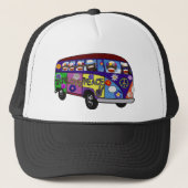 Casquette Sock Monkey Peace Bus (Devant)