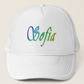 Casquette Sofia Son Nom En Couleur, (Devant)