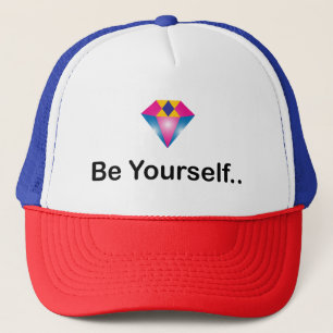 Casquette Sois-toi une citation motivante, diamant coloré