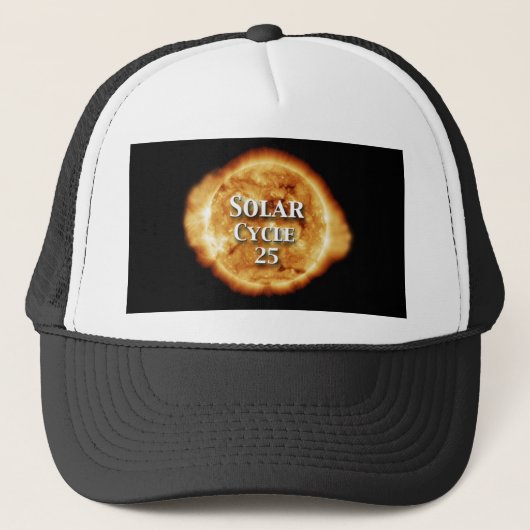 Casquette Solaire Cycle 25 Soleil actif (Devant)