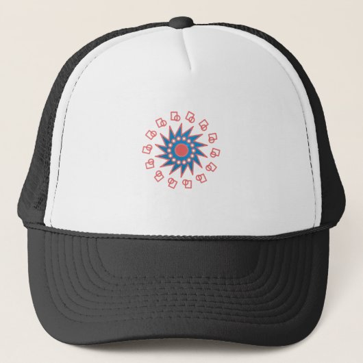 Casquette Soleil bleu (Devant)