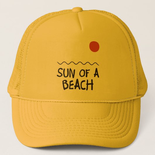 Casquette Soleil D'Une Plage (Devant)