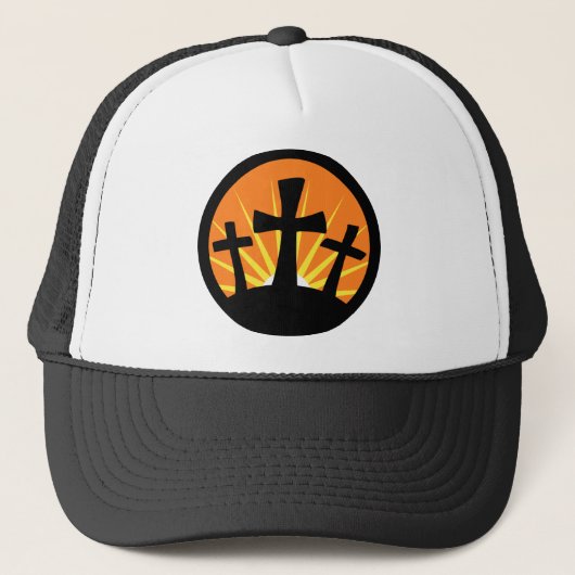 Casquette Soleil Levant - trois croix (Devant)
