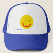 Casquette Soleil souriant, visage joyeux (Devant)