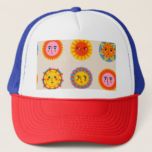 Casquette soleils Abstraits : motif sans couture ethnique.