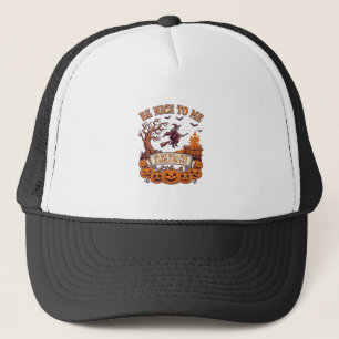 Casquette Sorcière de Halloween Broom Citrouilles_1