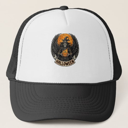Casquette Sorcière d'Halloween gothique vintage (Devant)