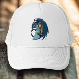 Casquette  Sorcière du Dragon Bleu Flocons de Neige