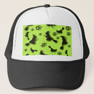 Casquette Sorcière volante parmi les étoiles à Halloween nui