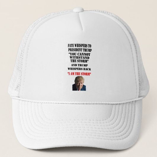 CASQUETTE SORTIS DU SORT AU PRÉSIDENT TRUMP (Devant)