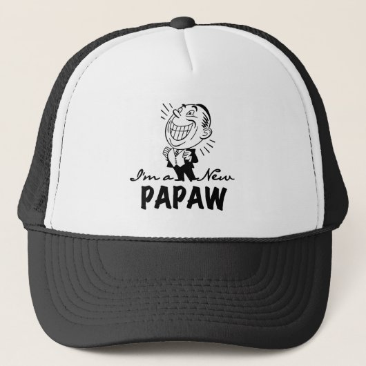 Casquette Souriant de nouveaux t-shirts et cadeaux Papaw (Devant)