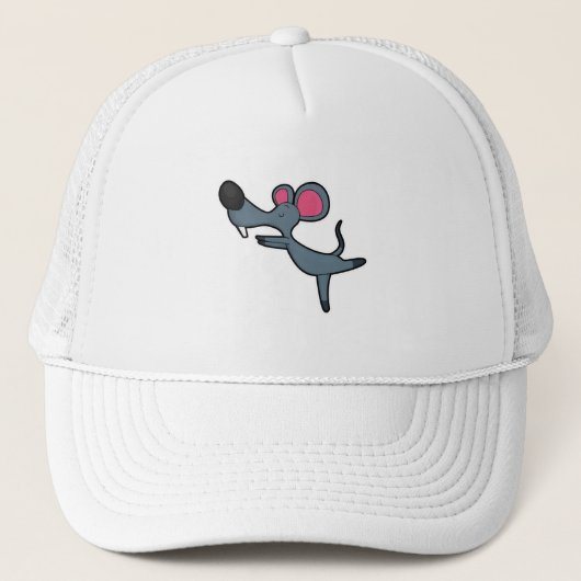 Casquette Souris au Yoga Exercice d'étirement (Devant)