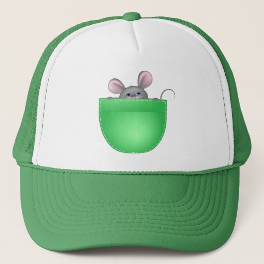 Casquette Souris dans la poche (Devant)