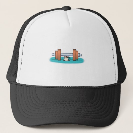 Casquette souris drôle de musculation (Devant)