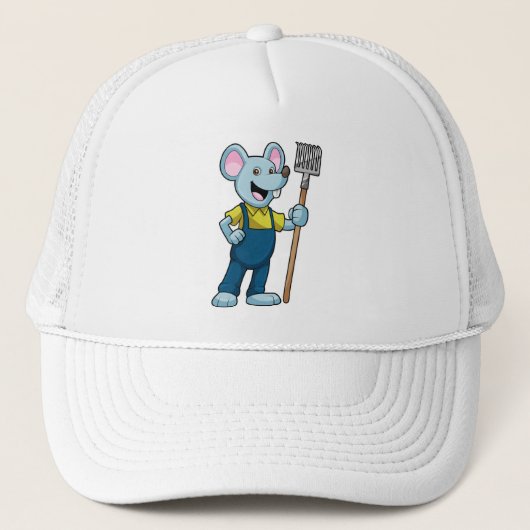 Casquette Souris en fermier avec gâteau (Devant)