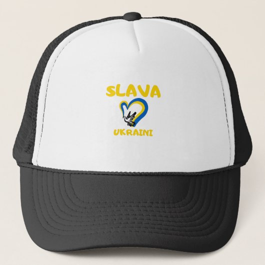 Casquette Soutenez l'Ukraine Slava Gloire ukrainienne (Devant)