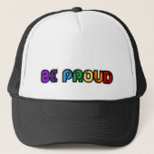 Casquette Soyez fier du Gay pride LGBT (Devant)