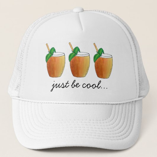 Casquette Soyez Juste Cool Mango Lassi Bonne Chance Encourag (Devant)