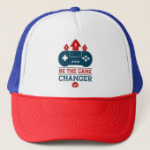 Casquette Soyez le changeur de jeu #1 Jeu (Devant)