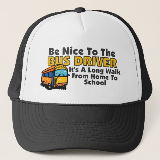 Casquette Soyez Nice au chauffeur de bus (Devant)