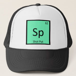 Casquette Sp - Lancer du poids chimie symbole