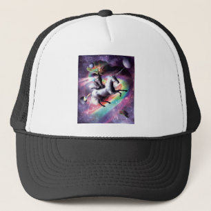 Casquette Space Cat Riding Unicorn - Laser, Tacos, Rainbow