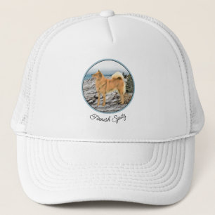 Casquette Spitz finlandais à Seashore Peinture - Chien Art