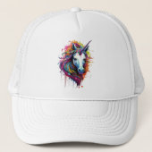 Casquette Splash Unicorne Abstraite (Devant)