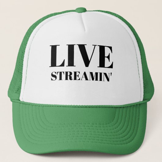 Casquette Sports Pêche Papa's Baseball LIVE STREAMIN'Lucky (Devant)