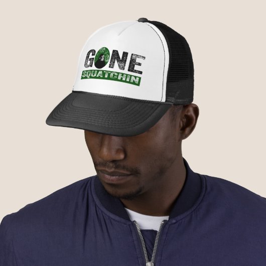 Casquette Squatchin allé Squatch grunge (vert) (En situation)