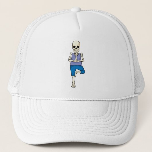 Casquette Squelette au Yoga Stretch (Devant)