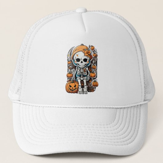 Casquette Squelette coloré (Devant)