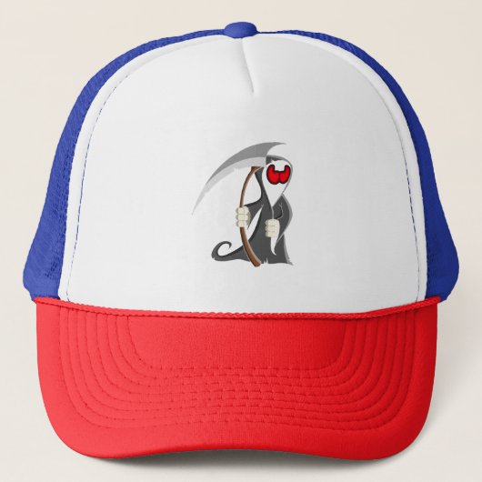 Casquette Squelette d'Halloween Décès (Devant)