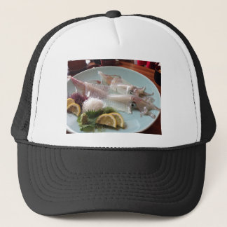 Casquette Squid Sashimi Japanese Meal Serving Lunch Dinner