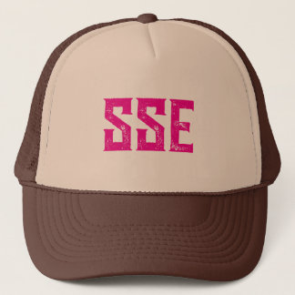 Casquette SSE- Regard de travers d'un seul côté (marron et r
