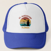 Casquette St Augustine Florida Retro Sunset Design (Devant)