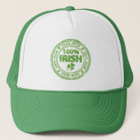 ST. Chapeau de camion Patricks/100% irlandais