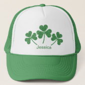 Casquette St. Patrick's Day Green Vine Shamrock Irish Party (Devant)