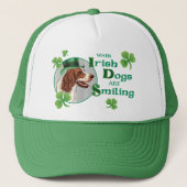 Casquette St. Patrick's Day Irish Red & White Setter (Devant)