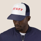 Casquette Staff Event Caps Red Font (En situation)
