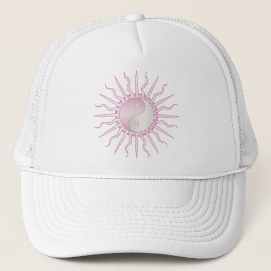 Casquette Starburst rose Yin Yang (Devant)