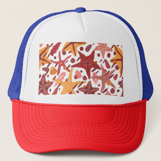 Casquette Starfish Shells : Motif scandinave (Devant)