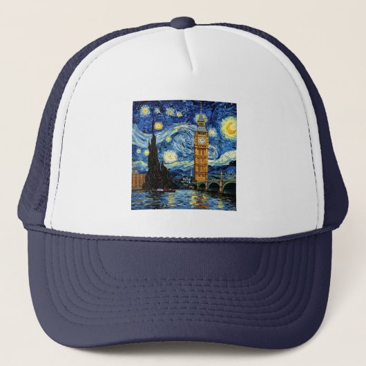 Casquette Starry Night Big Ben London England (Devant)
