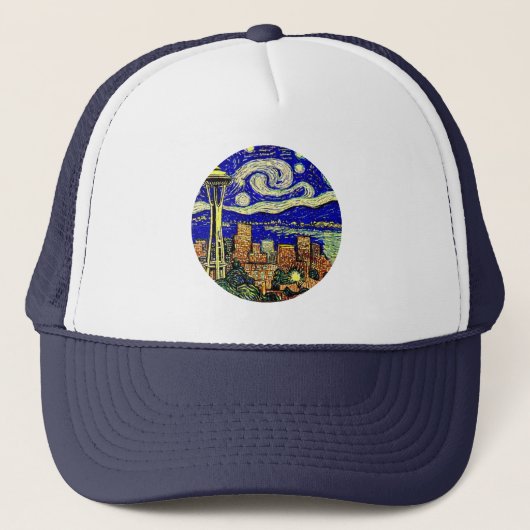 Casquette Starry Night Seattle Washington (Devant)