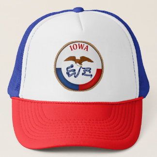 Casquette State of Iowa Flag Seal Trucker Hat